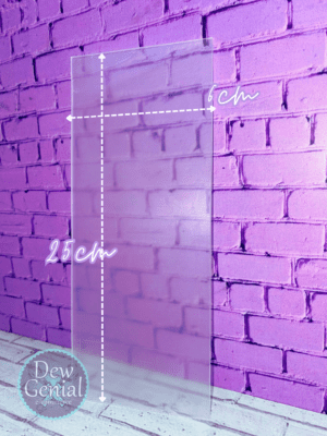 Scrapper Acrilico Recto R2 Alto 25cm