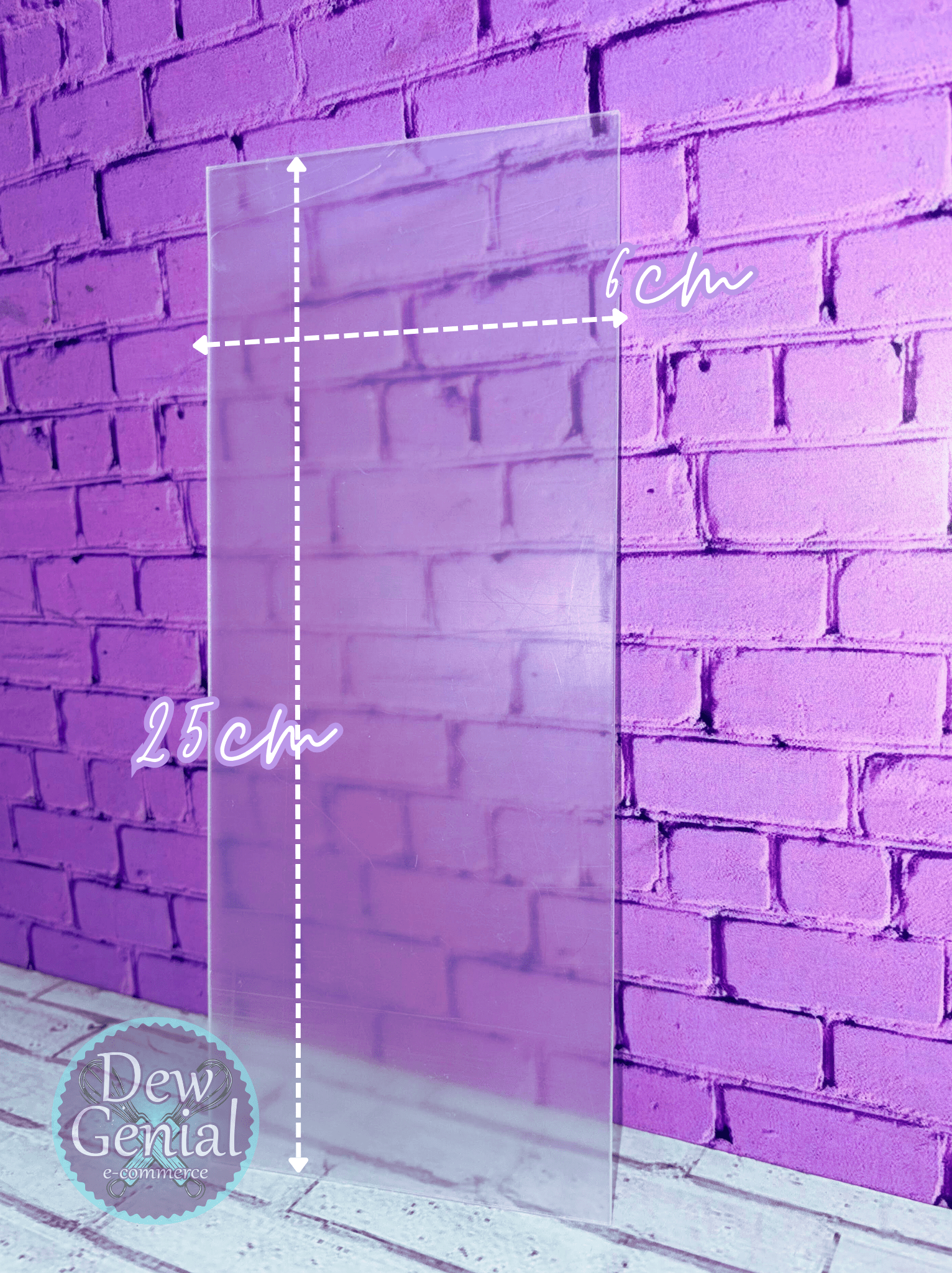 Scrapper Acrilico Recto R2 Alto 25cm