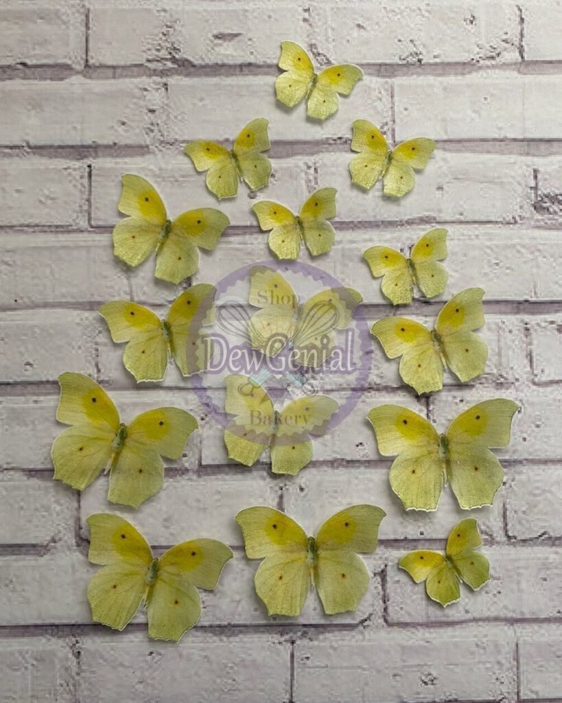 Mariposas En Papel Comestible Pro M Dewgenial