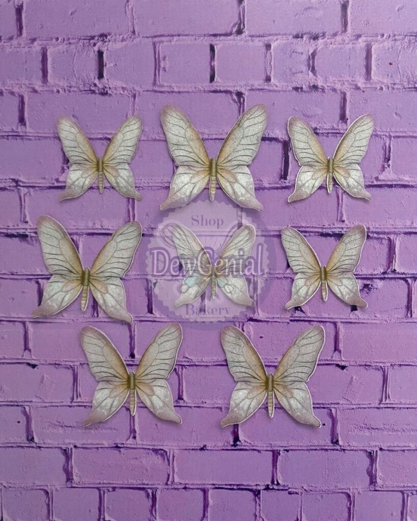 Mariposas En Papel Comestible Pro M Dewgenial