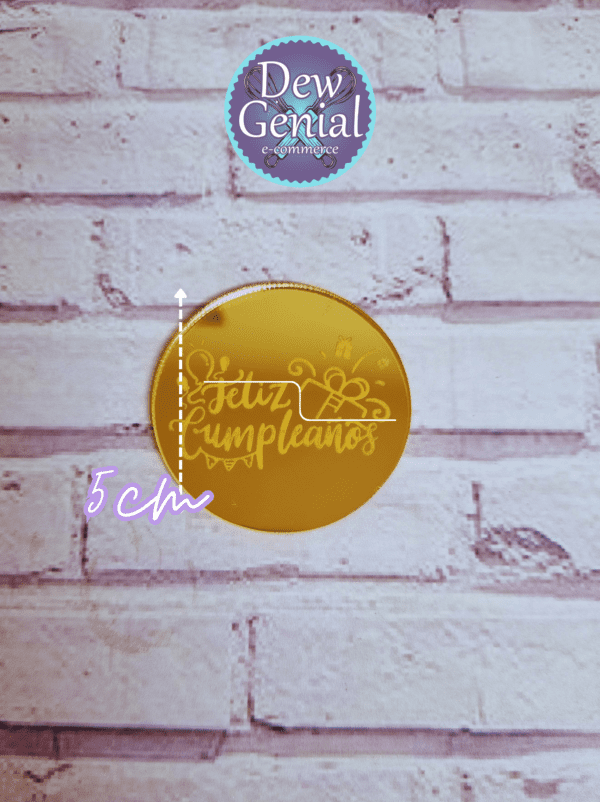 Circle Topper Feliz Cumpleaños ct-006