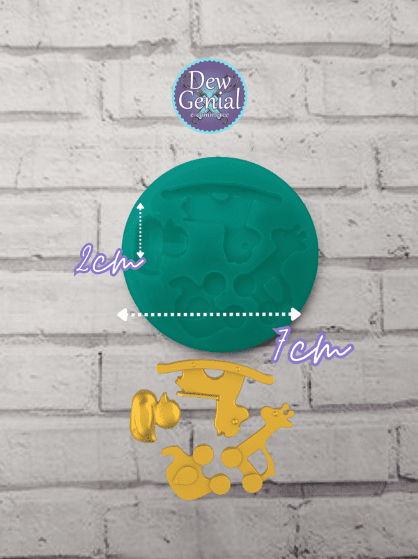 Molde de Silicona Baby Shower x4 DG-1074