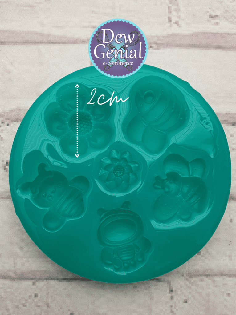 Molde De Silicona Hexagonal 6 Celdas – 65 Ml Por Celda Para Velas, Pasteles, Jabones Y Cera De Abejas