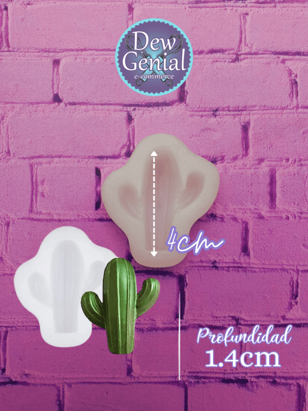 Molde Silicona Vela Cactus Cop MS-349