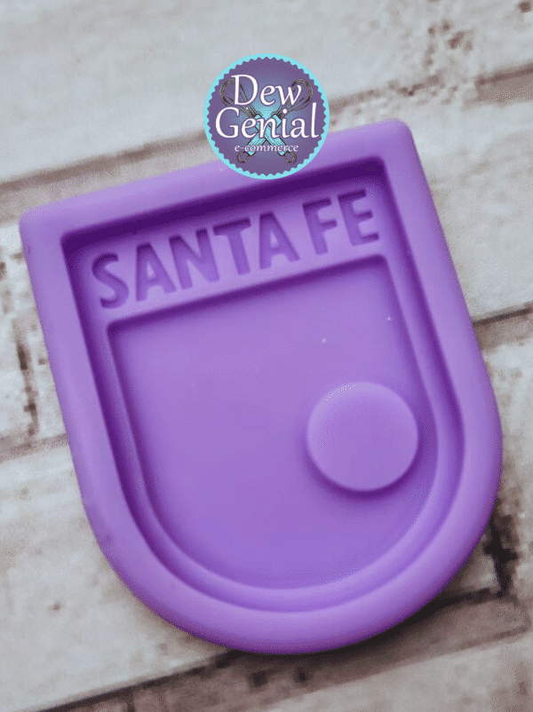 Molde De Silicona Escudo Futbol Santa Fe 4Cm DG-1288 - Imagen 2