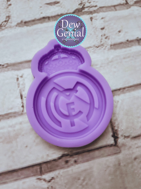 Molde De Silicona Escudo Futbol Real Madrid 4Cm DG-1290 - Imagen 2