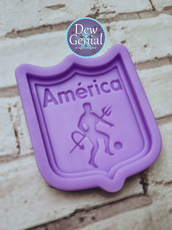 Molde De Silicona Escudo Futbol America 4Cm DG-1293 - Imagen 2