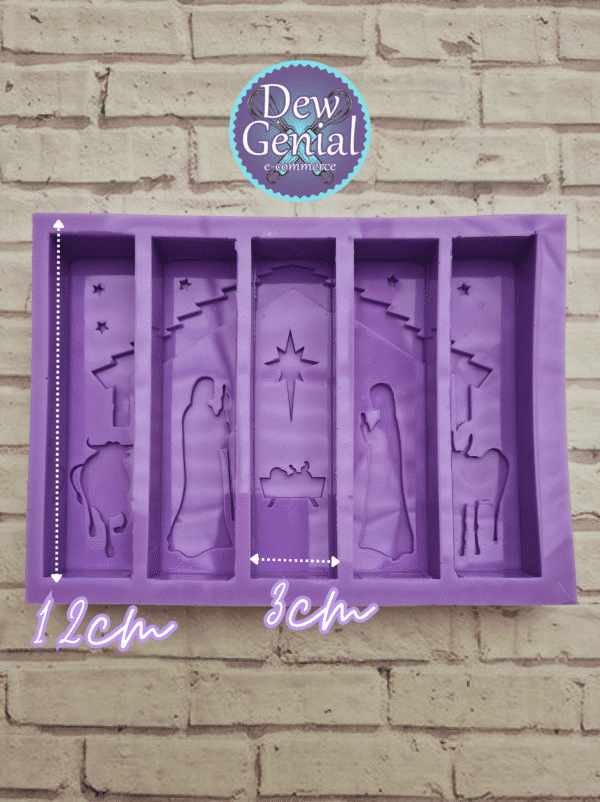 Molde De Silicona Velas Pesebre X5 3Cm DG-1297
