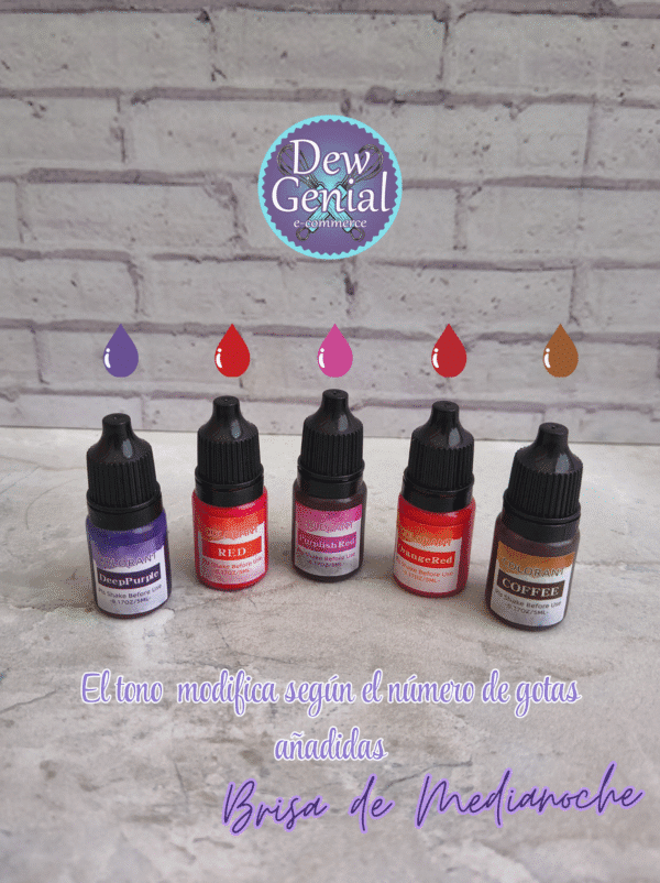 Colorante Para Velas Set X5 Brisas de Medianoche 5ml
