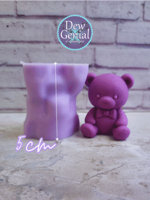 Molde De Silicona Velas Oso Felpa 5Cm DG-1301