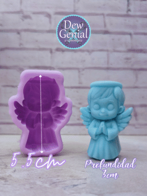Molde De Silicona Velas Angel Niño 5Cm DG-1307