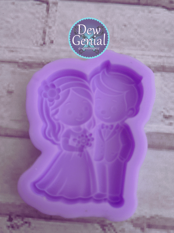 Molde De Silicona Pareja Matrimonio 4.5Cm DG-1327 - Imagen 2