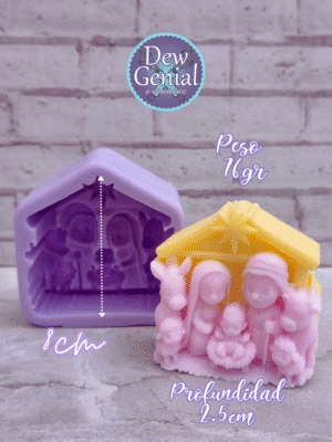 Molde De Silicona Velas Pesebre Completo 8Cm DG-1347