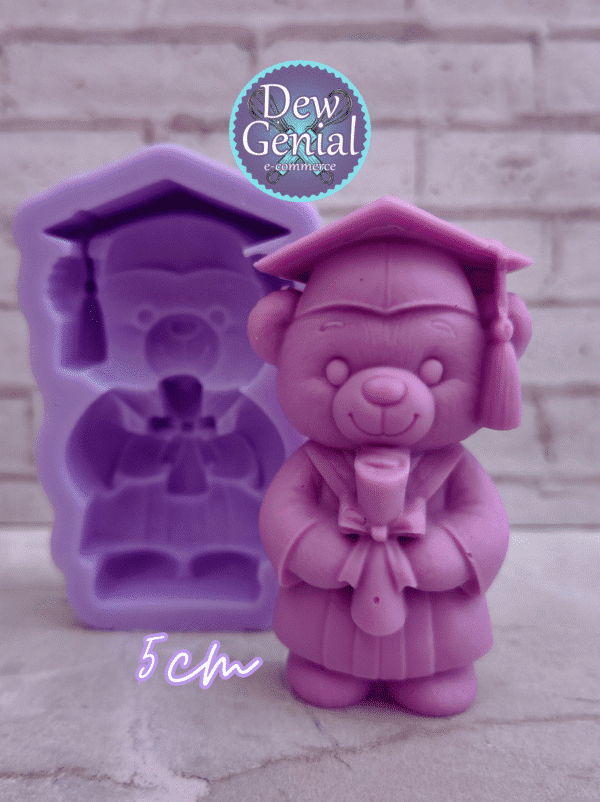 Molde De Silicona Velas Oso Graduacion 5.5Cm DG-1351 - Imagen 2