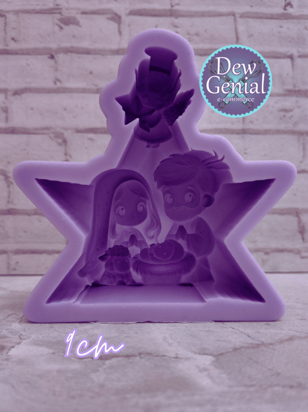 Molde De Silicona Velas Pesebre Estrella 9Cm DG-1354 - Imagen 2