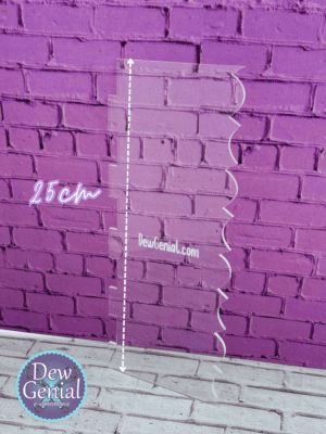 Scrapper Acrilico Doble Diseño R6-25 cm Alto