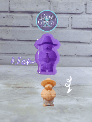 Molde De Silicona Hombre Año Viejo 4.5Cm DG-1388