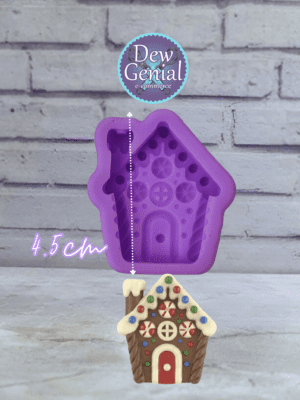 Molde De Silicona Casa Jengibre Navidad 4.5Cm DG-1390