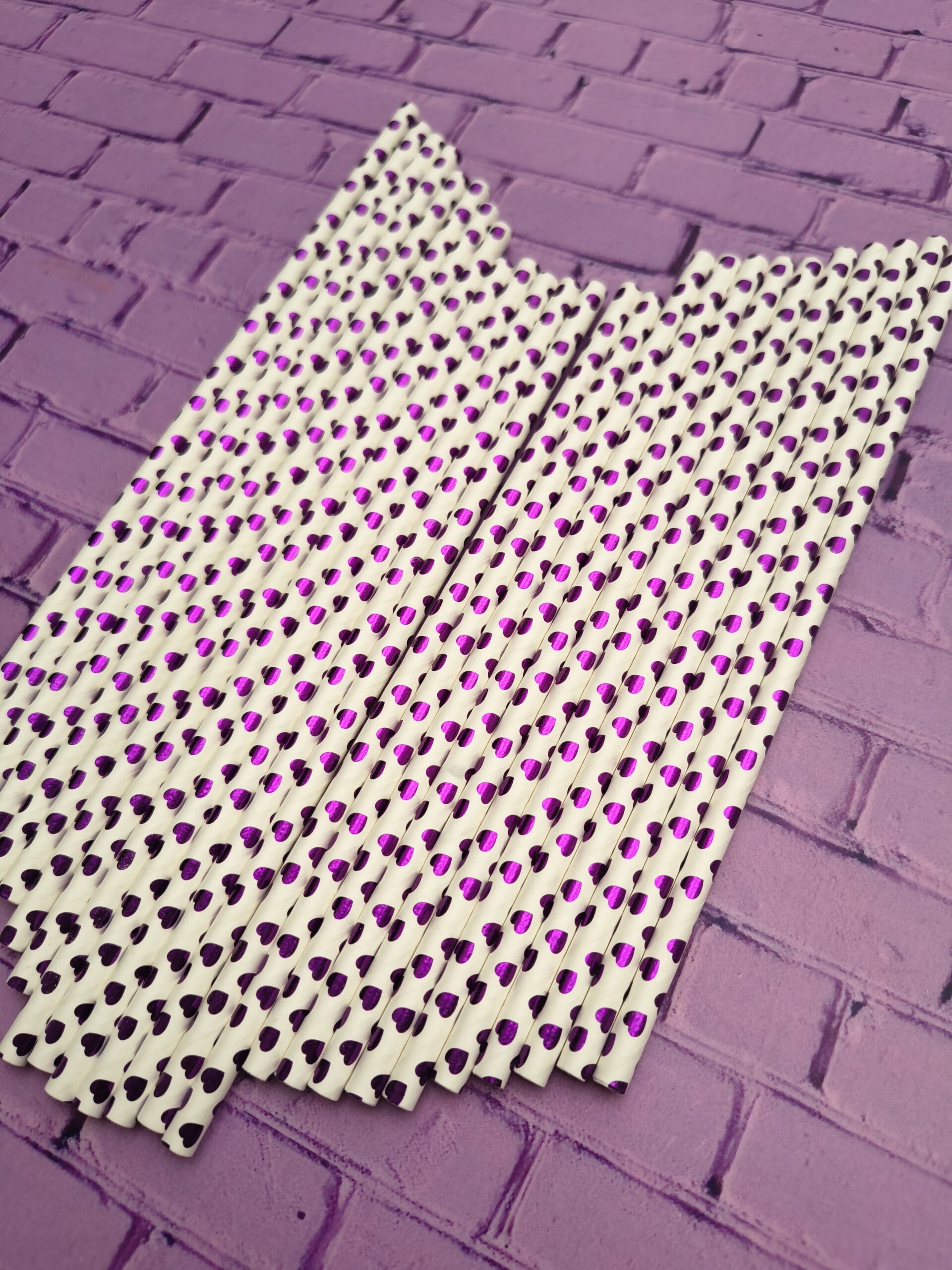 Pitillos de Papel Corazones Rosado R3 - Imagen 2