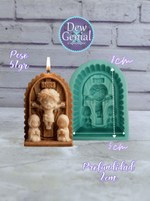 Molde De Silicona Velas Señor Milagros Tierna 8Cm DG-1409