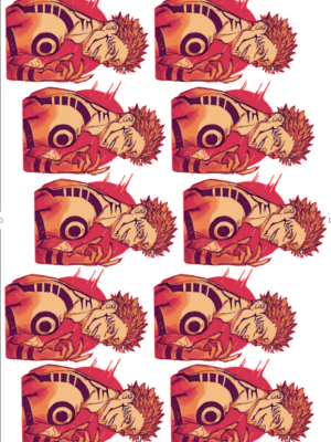 Impresión Papel Comestible Arroz Pro Sukuna 9cm