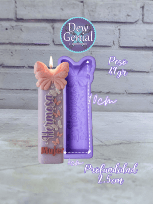 Molde De Silicona Vela Mujer Hermosa 10Cm DG-1249