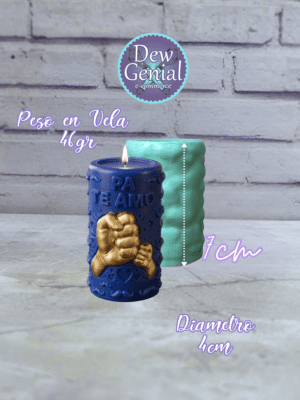 Molde De Silicona Velas Velon Te Amo Pa 6Cm DG-1477