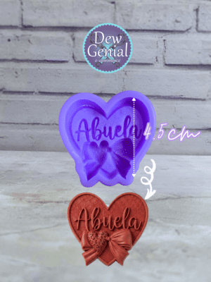 Molde De Silicona Corazon Abuela Coquet 4,5Cm DG-1466