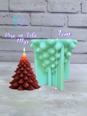 Molde De Silicona Velas Arbol Navidad 9Cm R1 DG-1511